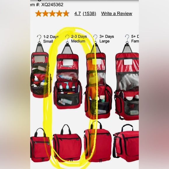 L.L. Bean Medium Toiletry Travel Bag - Picture 15 of 16